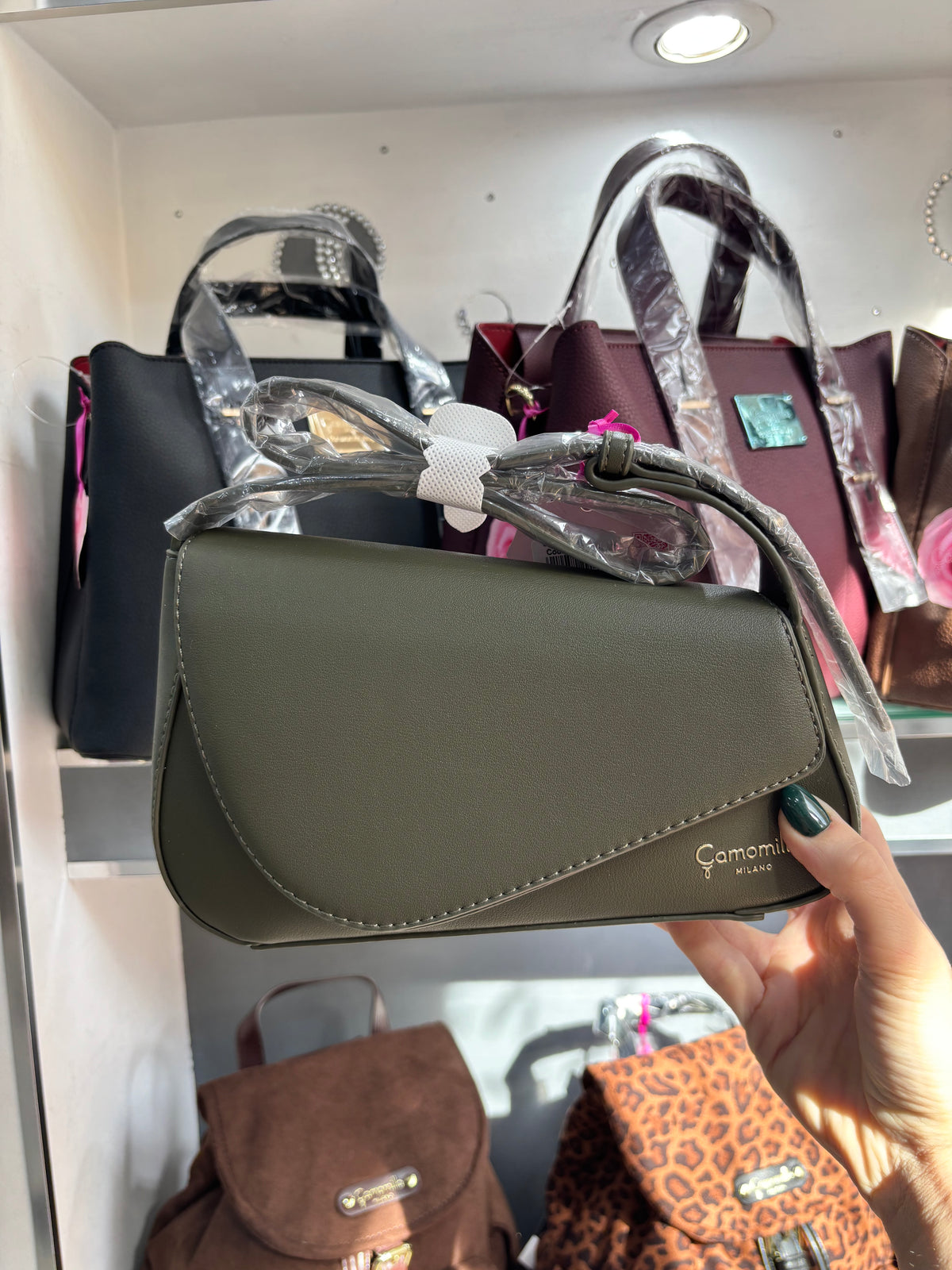 BORSA A SPALLA S VERDE               Camomilla Milano
