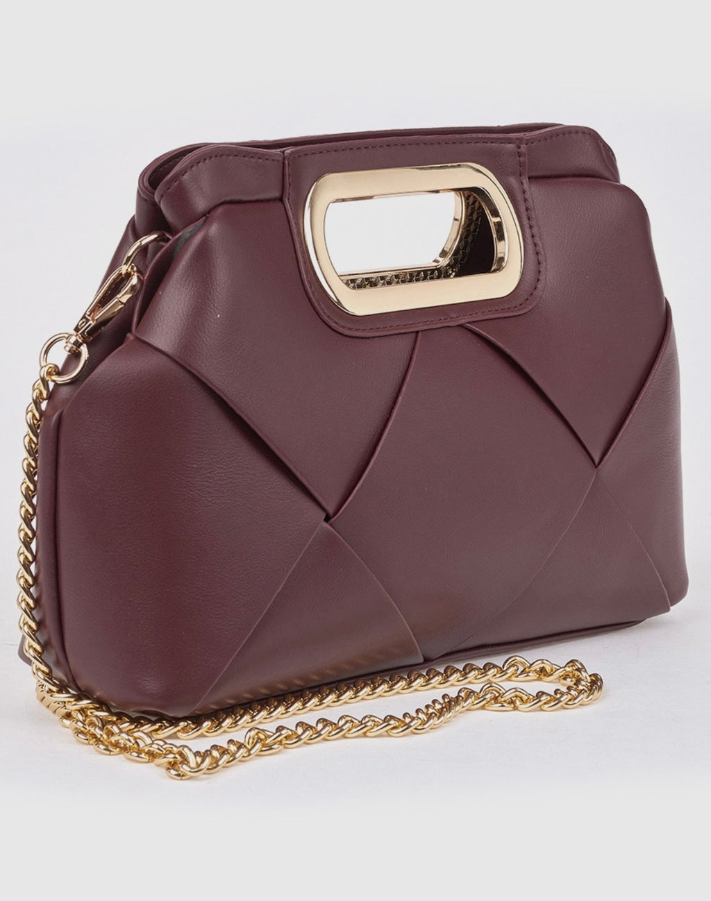 Borsa a mano con tracolla bordeaux                                             Verde