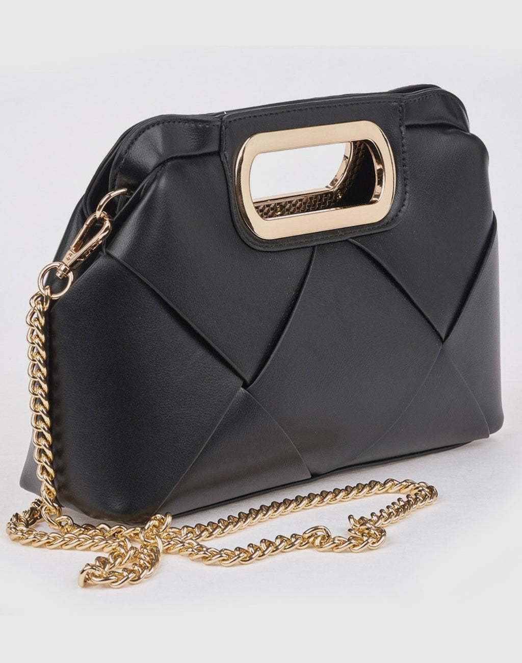 Borsa a mano con tracolla black        Verde