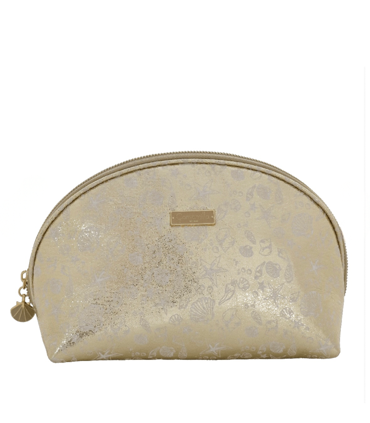 POUCH L SHELL SHINE ORO            Camomilla milano