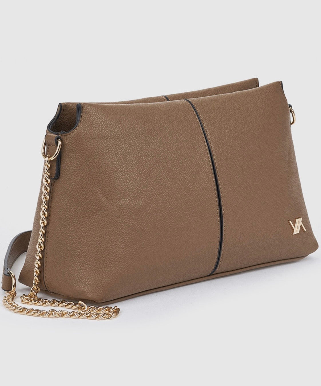 Borsa a tracolla taupe                         Verde