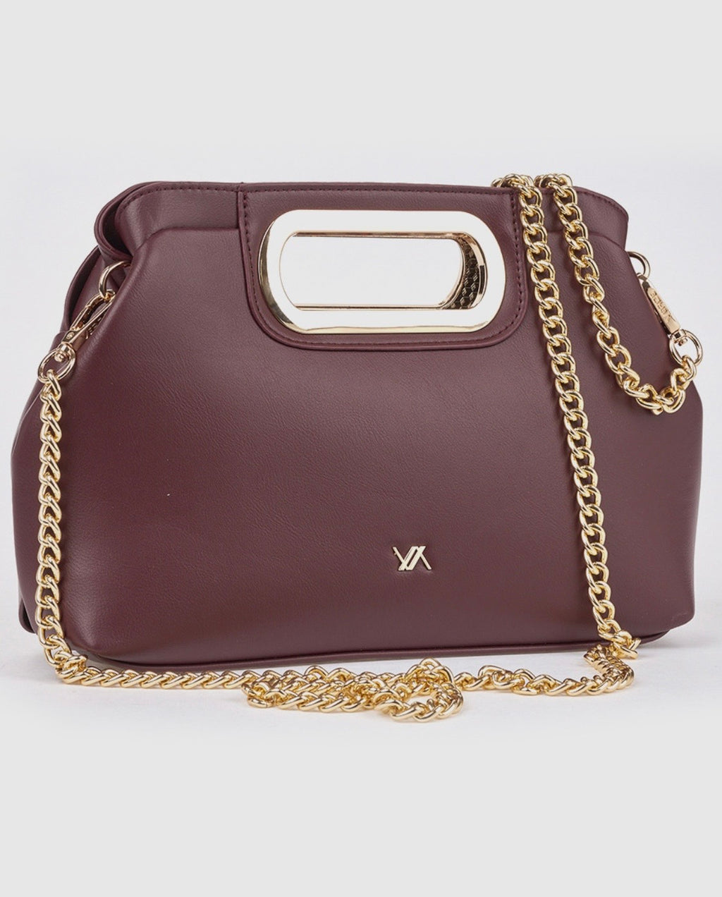 Borsa a mano con tracolla bordeaux                                             Verde