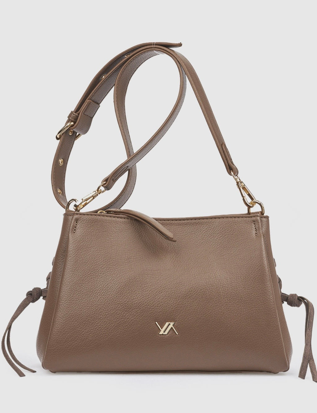 Borsa a tracolla taupe                        Verde