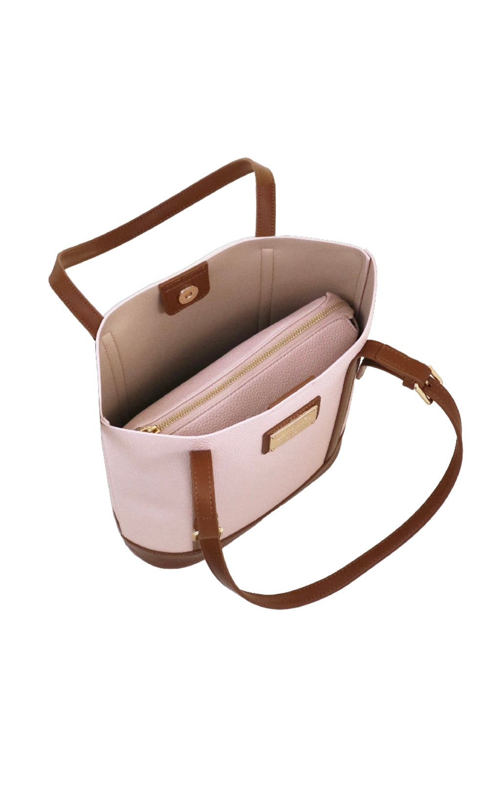 BORSA SPALLA TOFFEE ROSA         Camomilla milano
