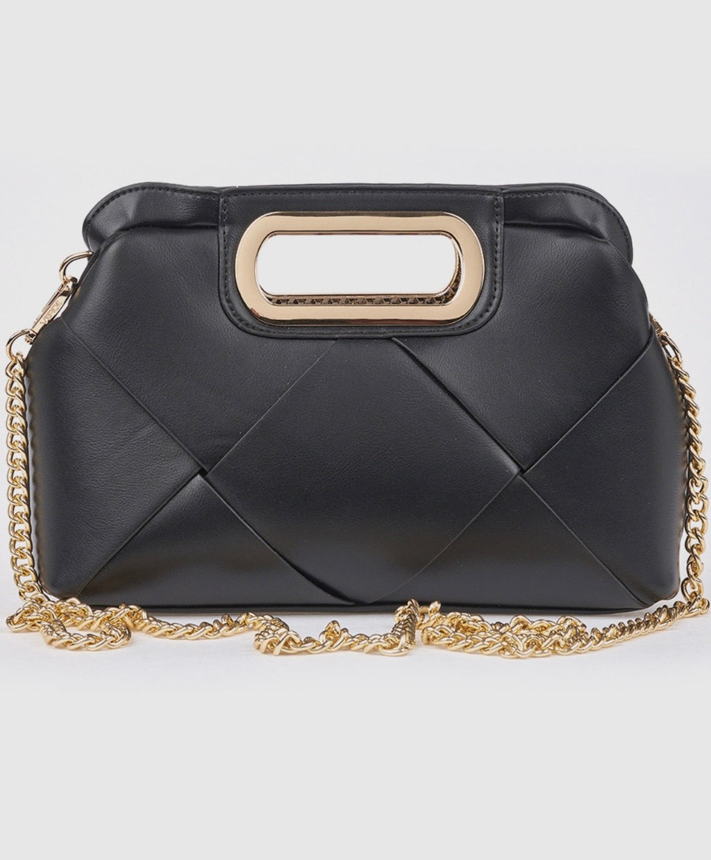 Borsa a mano con tracolla black        Verde