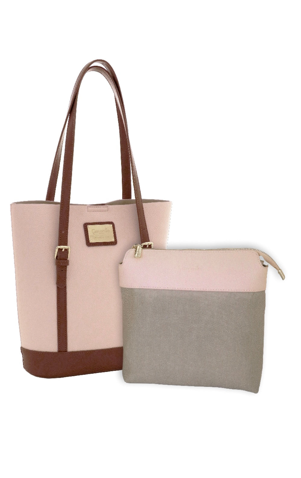 BORSA SPALLA TOFFEE ROSA         Camomilla milano