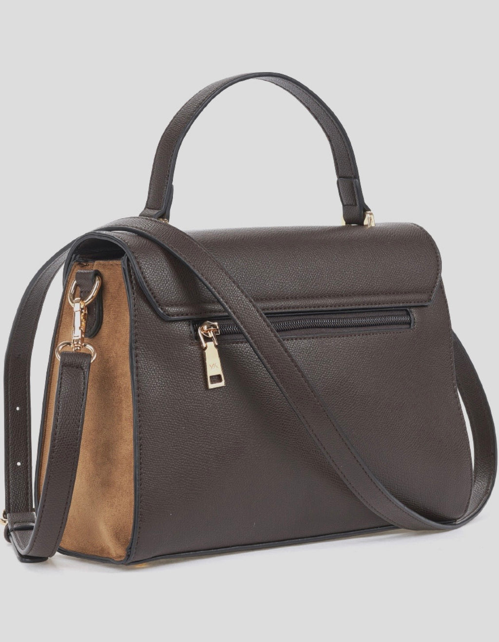 Borsa a mano con tracolla animal print                                                      Verde