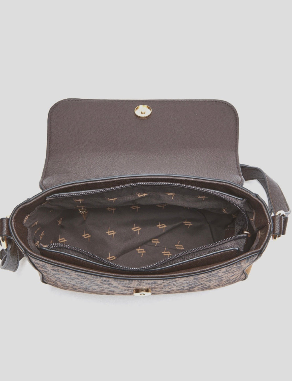 Borsa a tracolla animal print              Verde