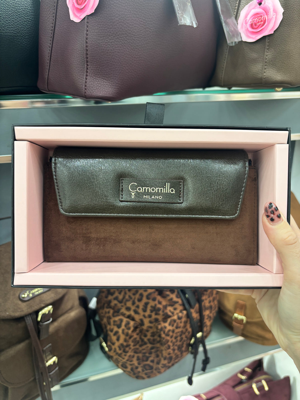PORTAFOGLIO L SLIM MARRONE     Camomilla Milano