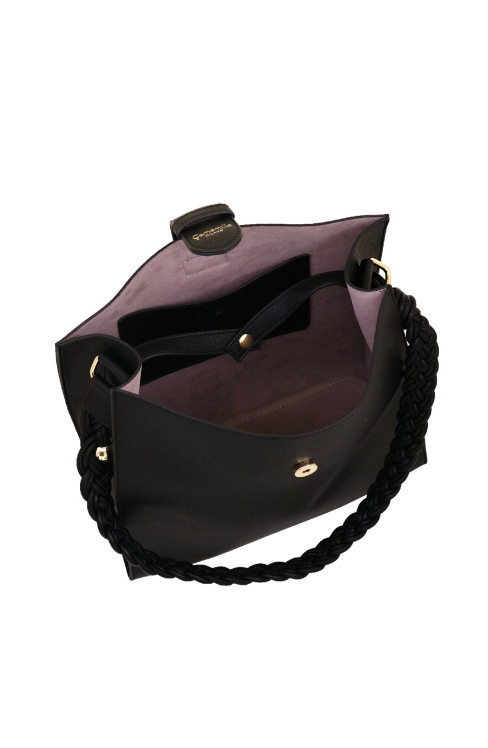 BORSA SPALLA JELLY BAG NERO    Camomilla milano