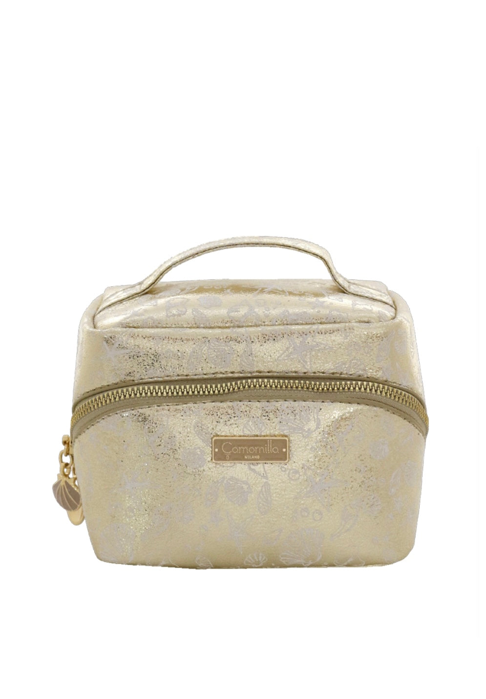 BEAUTY BAG S SHELL SHINE ORO   Camomilla milano