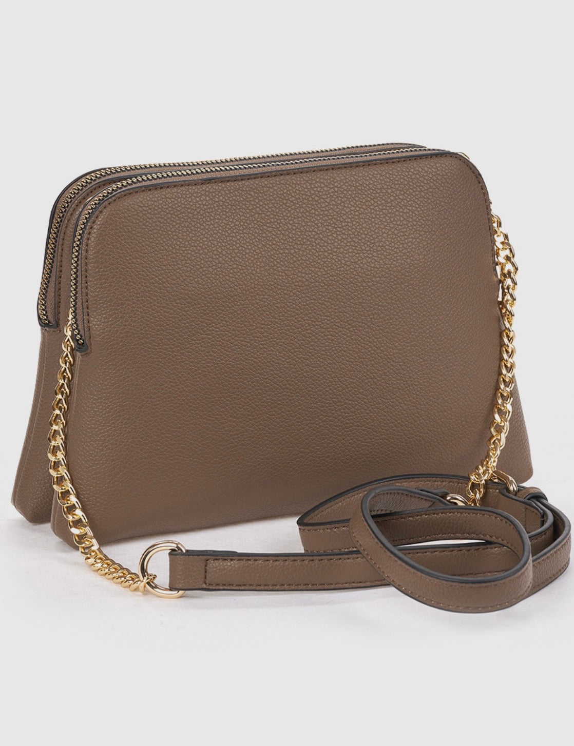 Borsa a tracolla taupe                         Verde