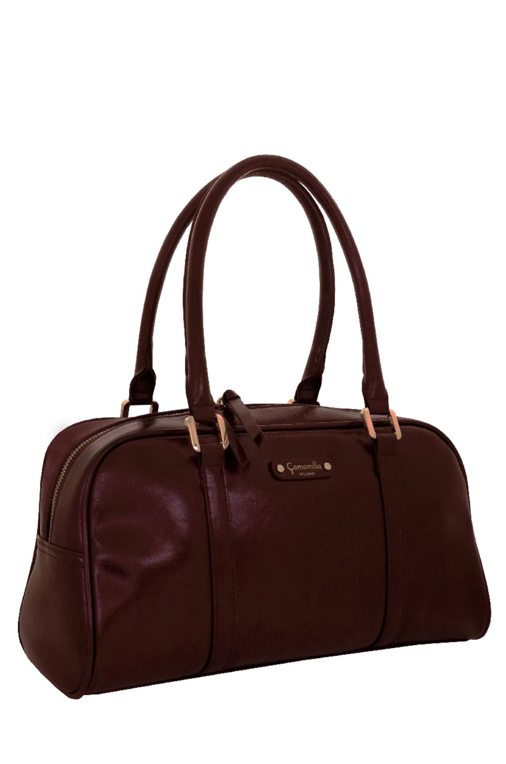 BORSA A SPALLA L GLOSSY & AMBER BORDEAUX                            Camomilla Milano