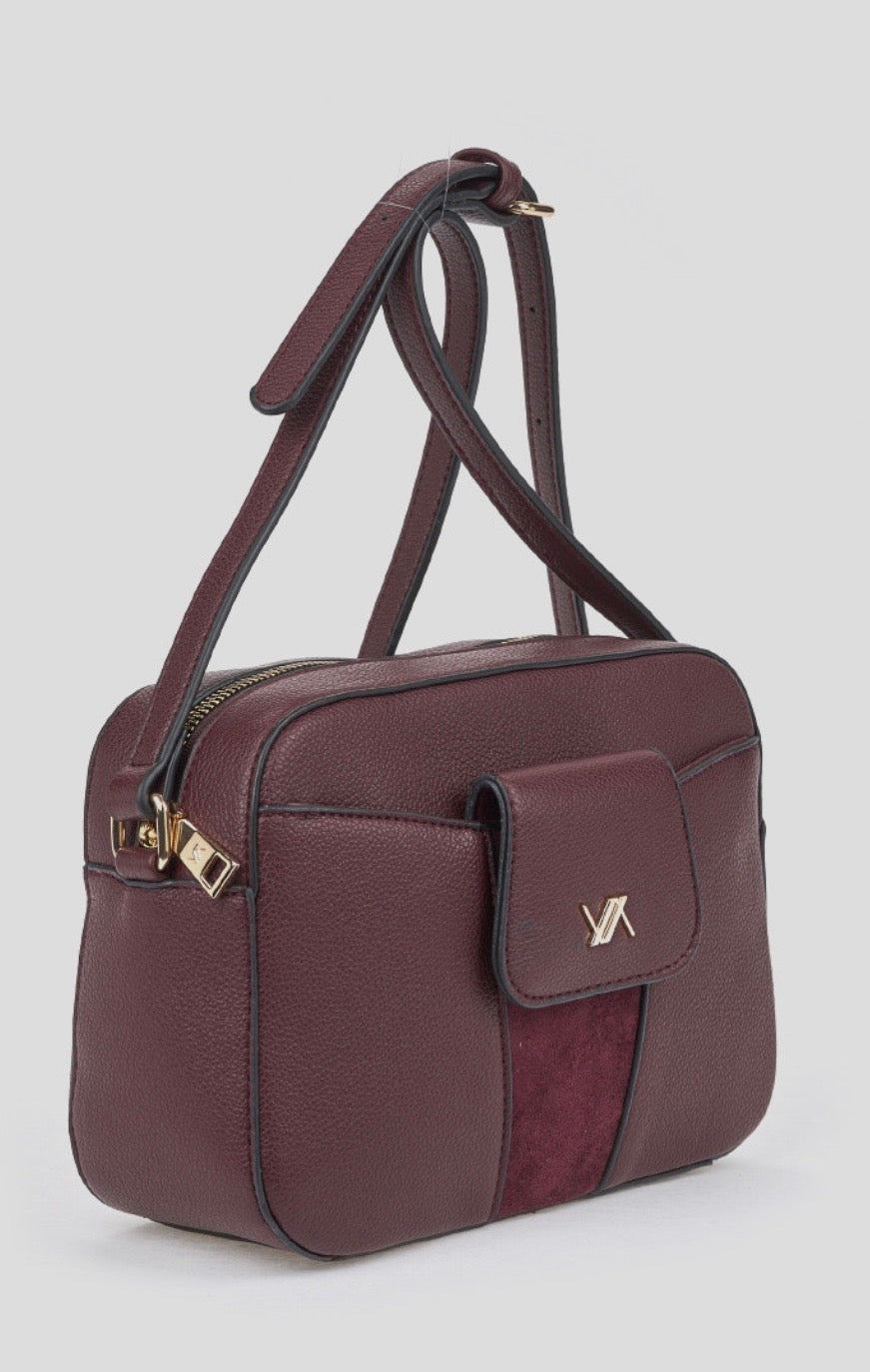 Borsa a tracolla bordeaux                      Verde