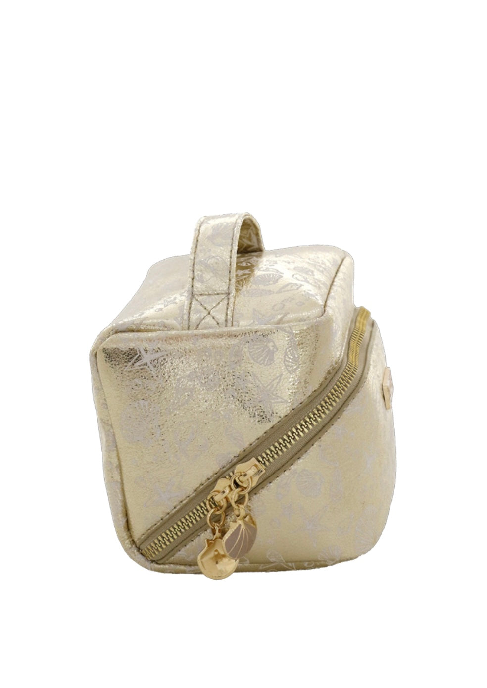 BEAUTY BAG S SHELL SHINE ORO   Camomilla milano