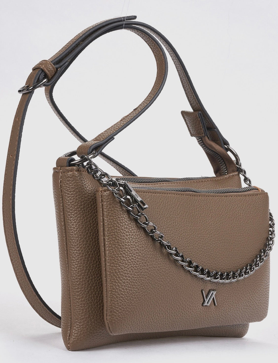 Borsa a tracolla taupe                          Verde