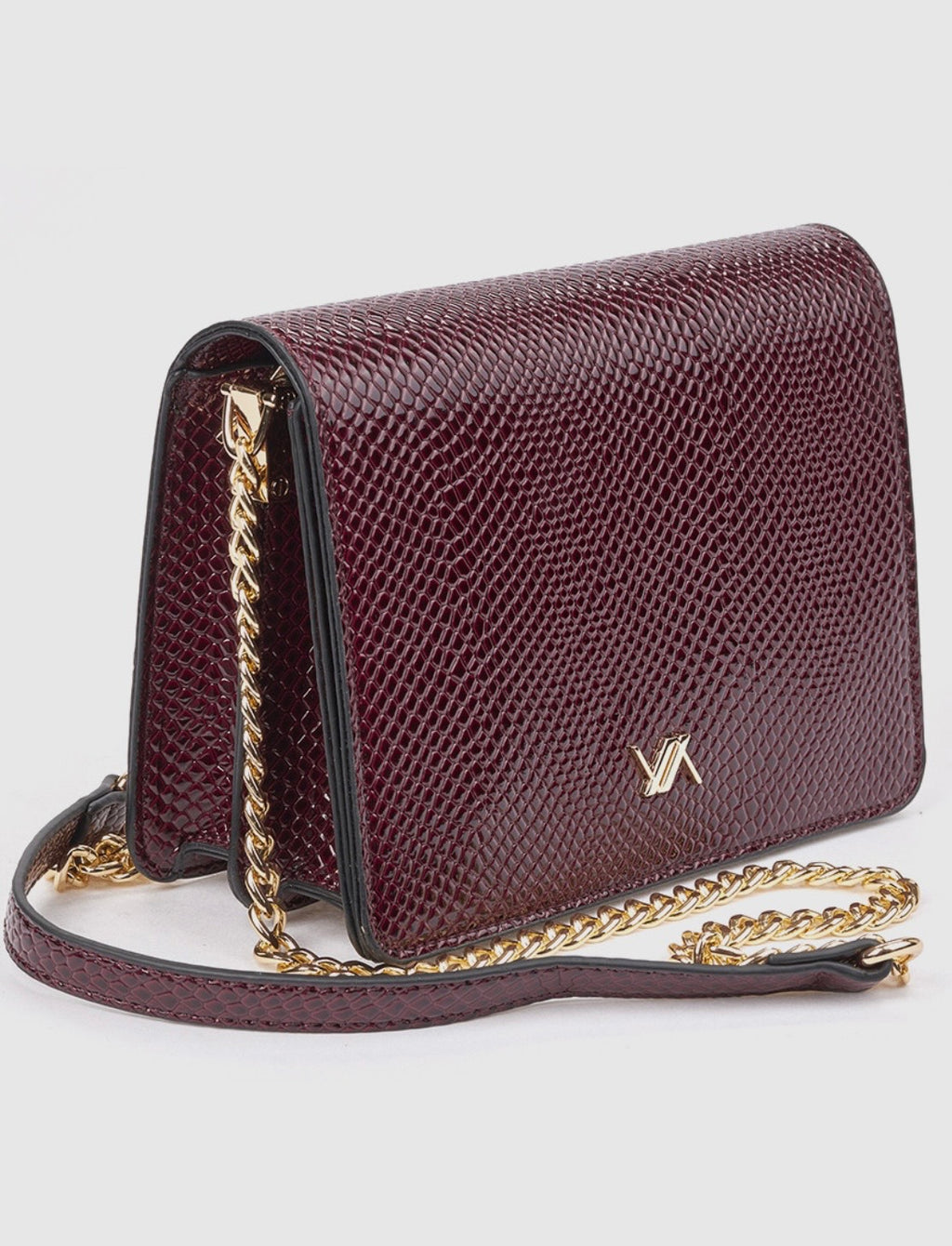 Borsa a tracolla bordeaux                   Verde