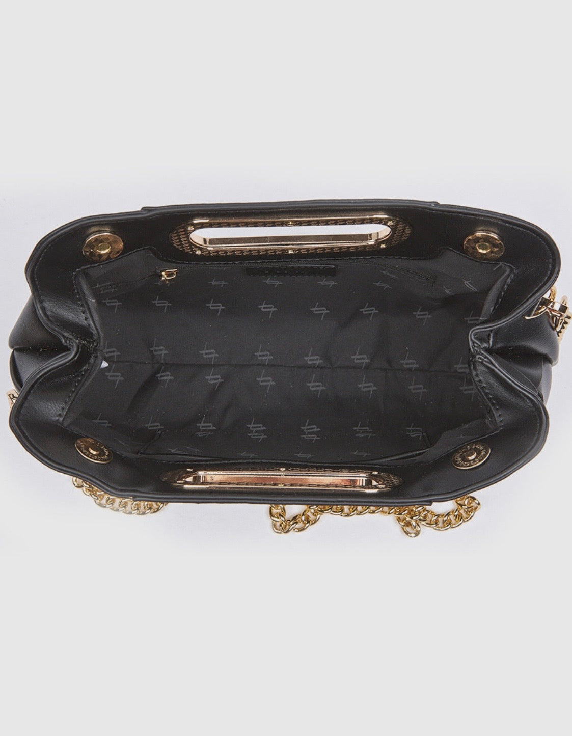 Borsa a mano con tracolla black        Verde
