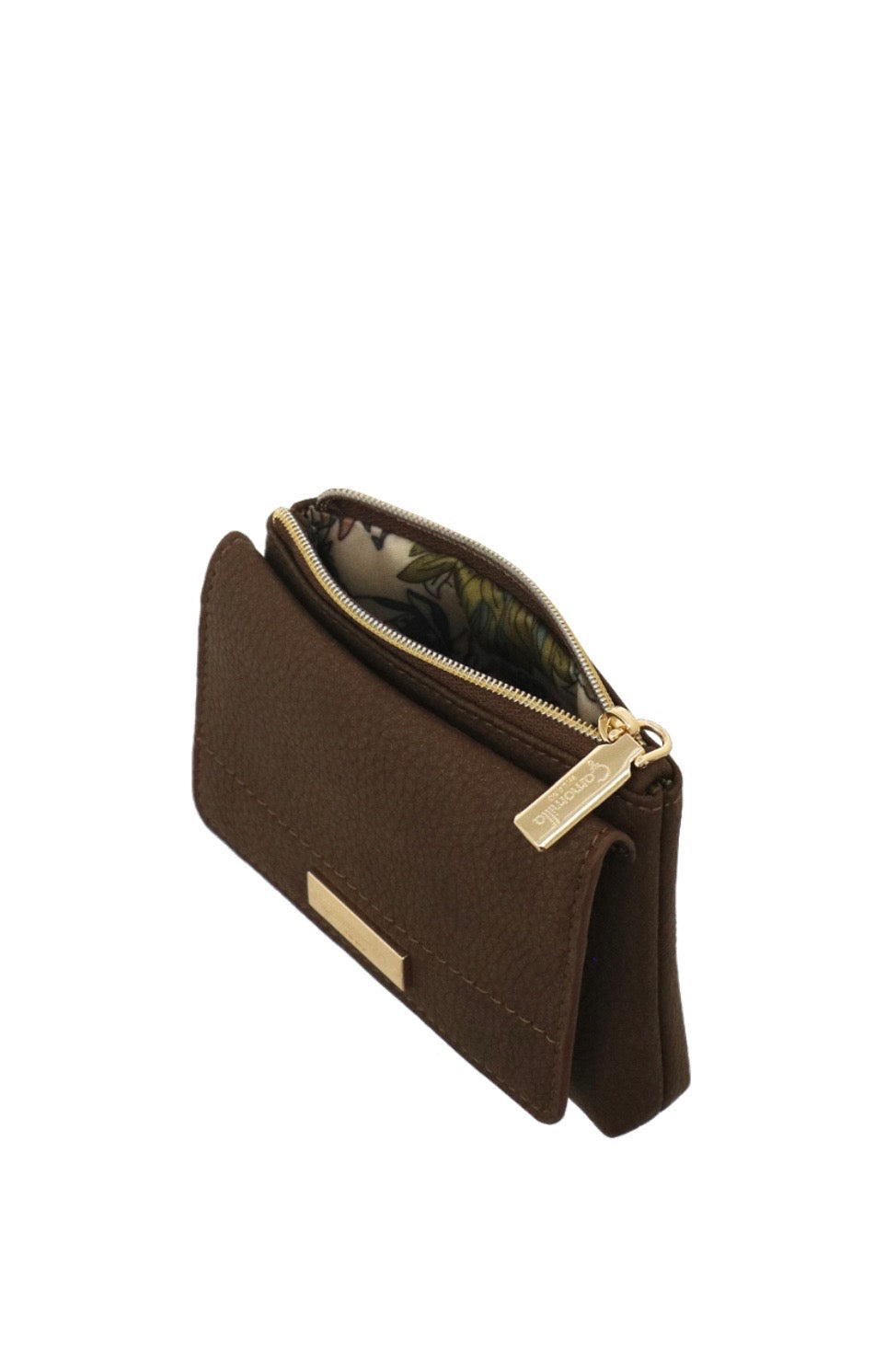 PORTAMONETE-CARTE M TWIST MARRONE                                           Camomilla Milano