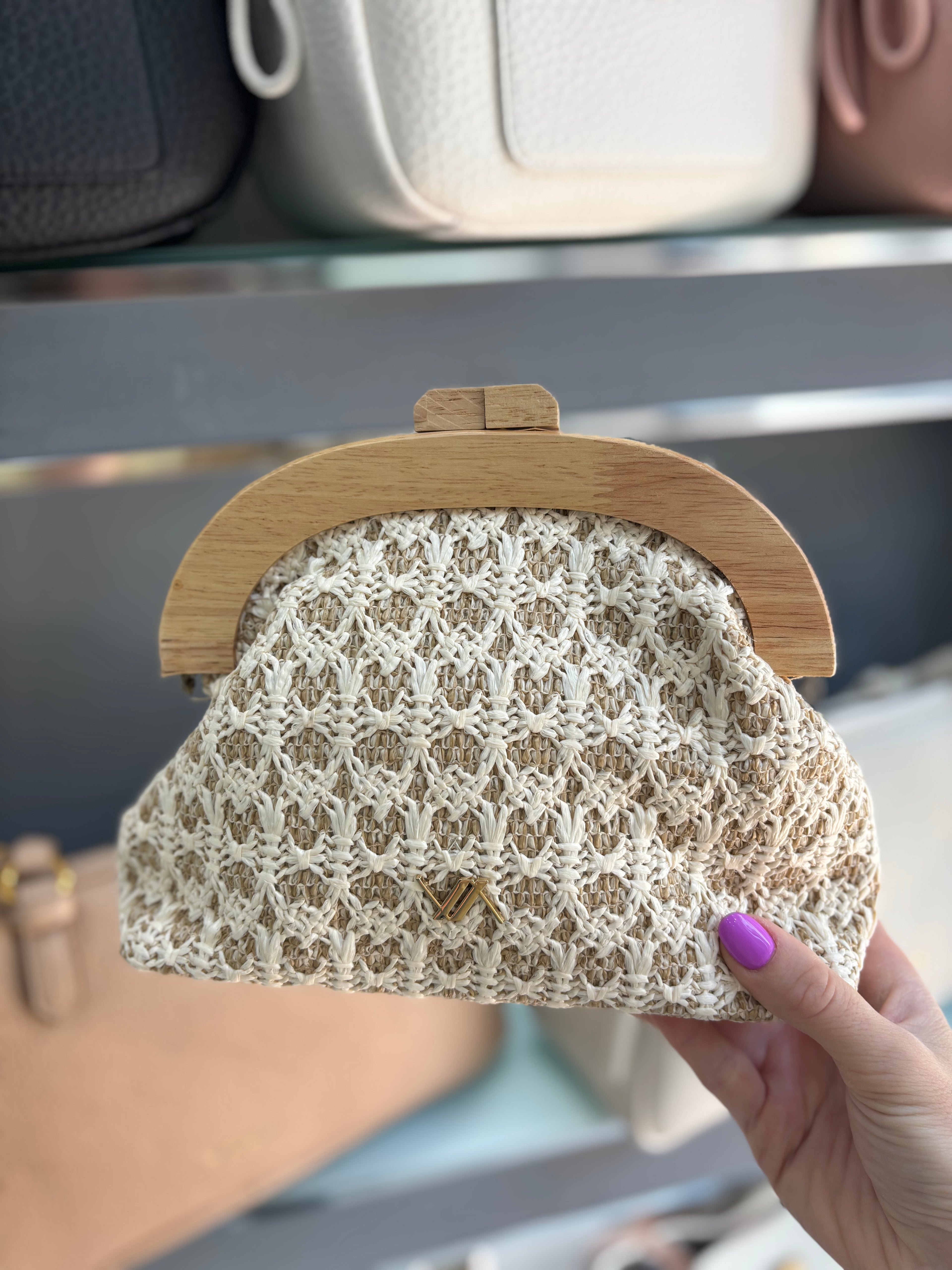 Borsa da sera ivory                             Verde