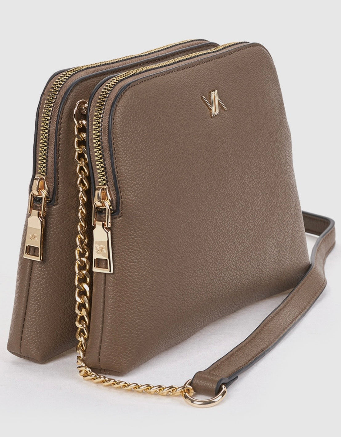 Borsa a tracolla taupe                         Verde