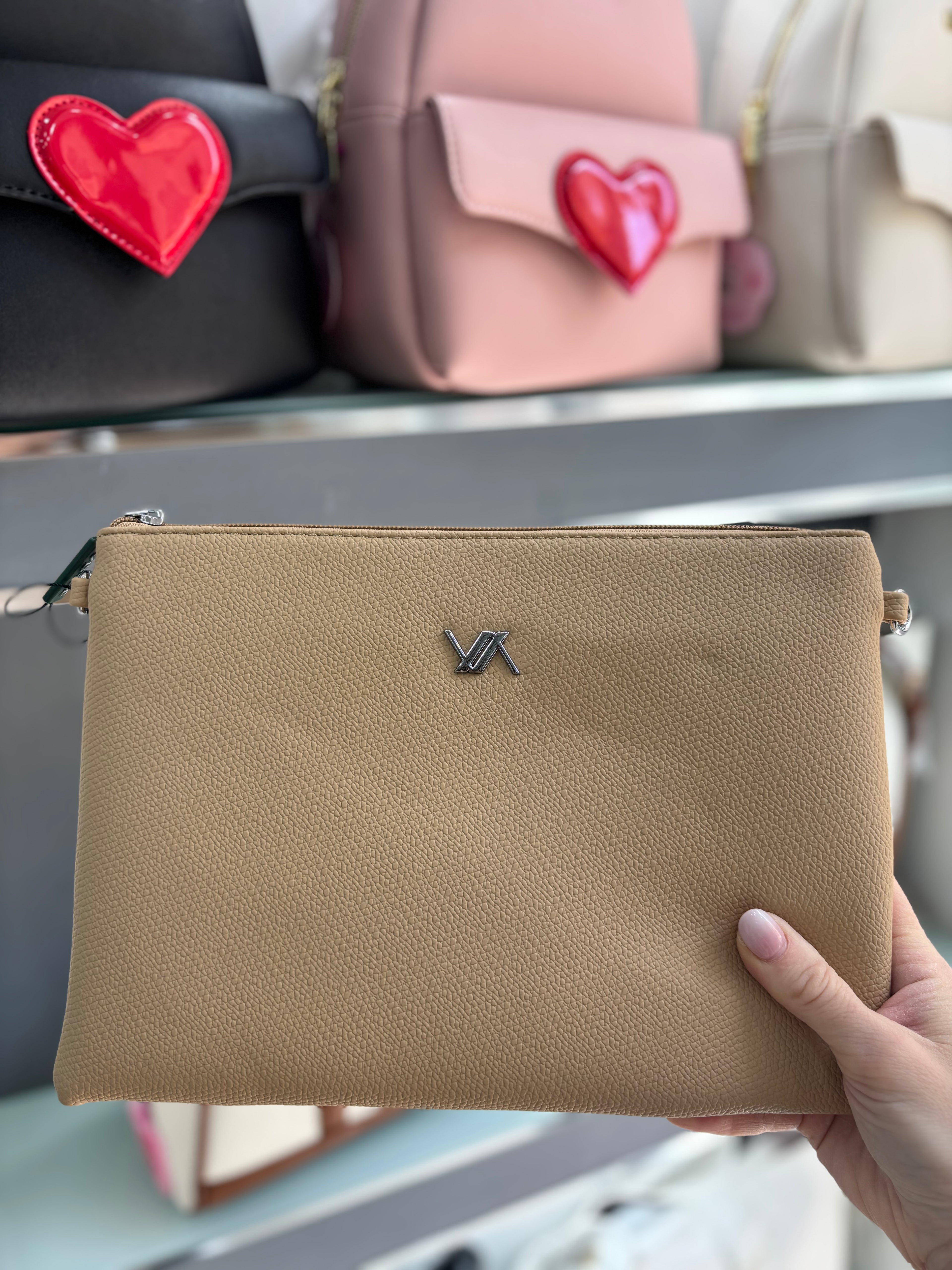 Borsa a tracolla beige                        Verde