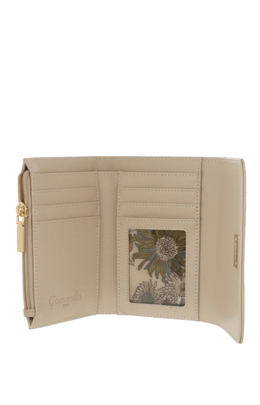 PORTAFOGLIO M FLAP TWIST BEIGE                                                         Camomilla Milano