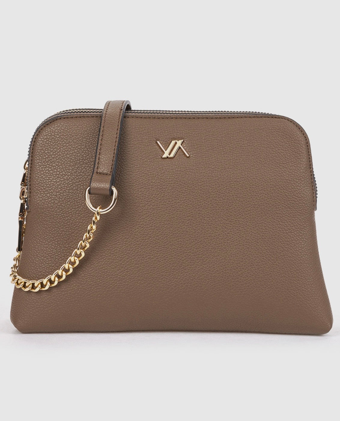 Borsa a tracolla taupe                         Verde
