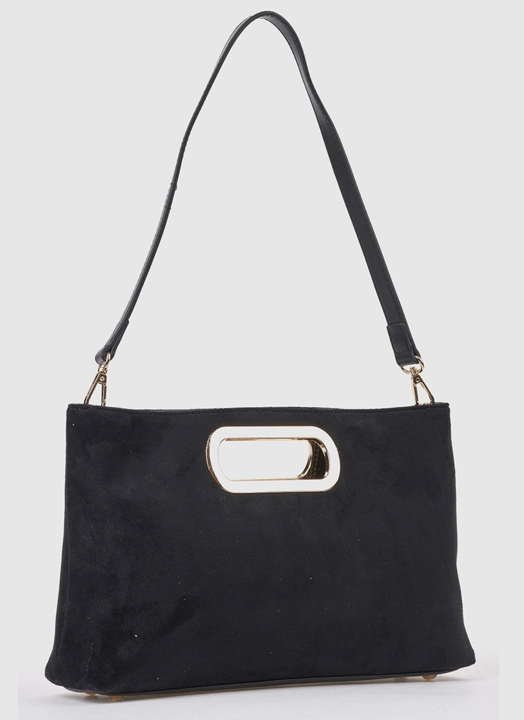 Borsa a mano con tracolla black        Verde