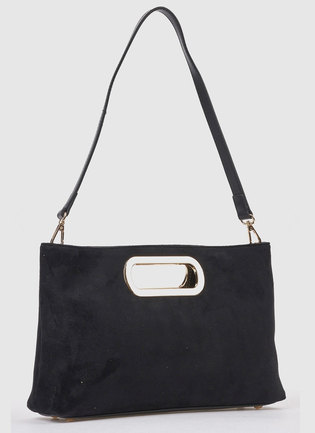 Borsa a mano con tracolla black        Verde