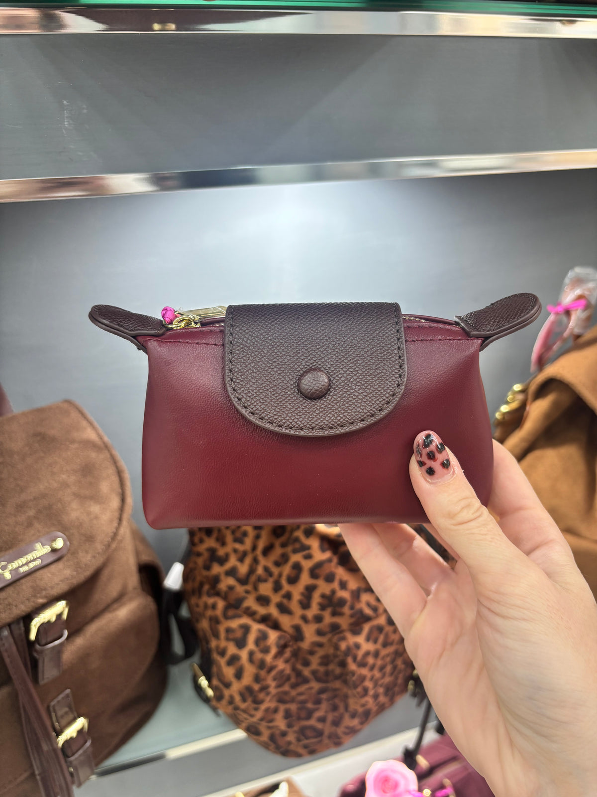 PORTAMONETE BURGUNDY              Camomilla Milano