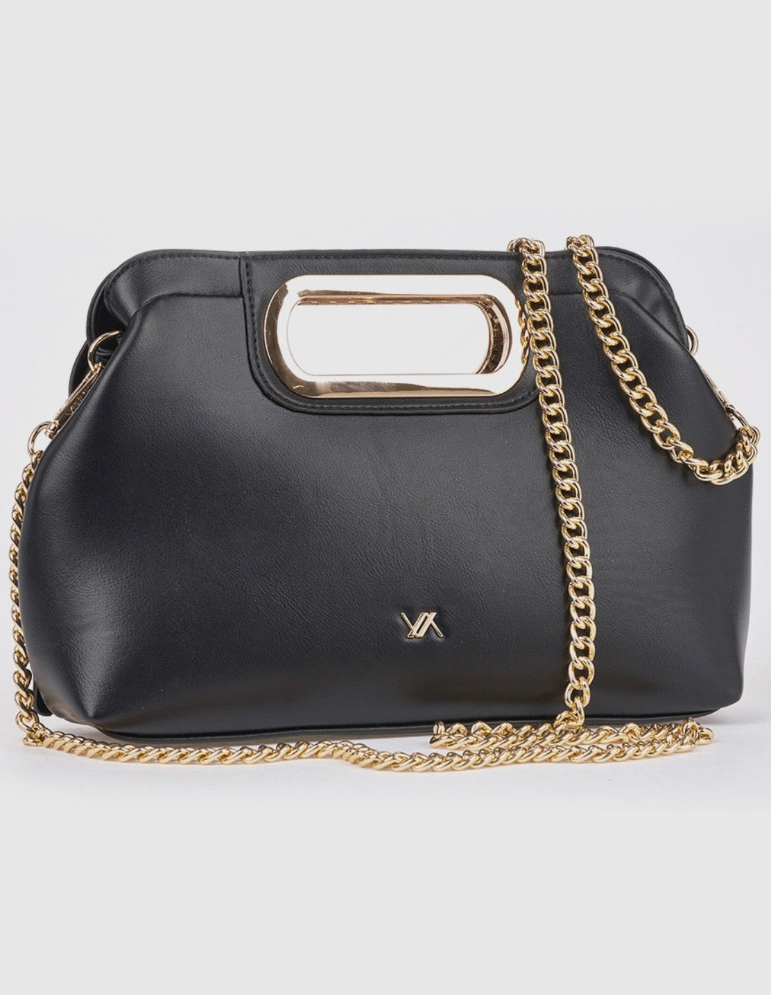 Borsa a mano con tracolla black        Verde