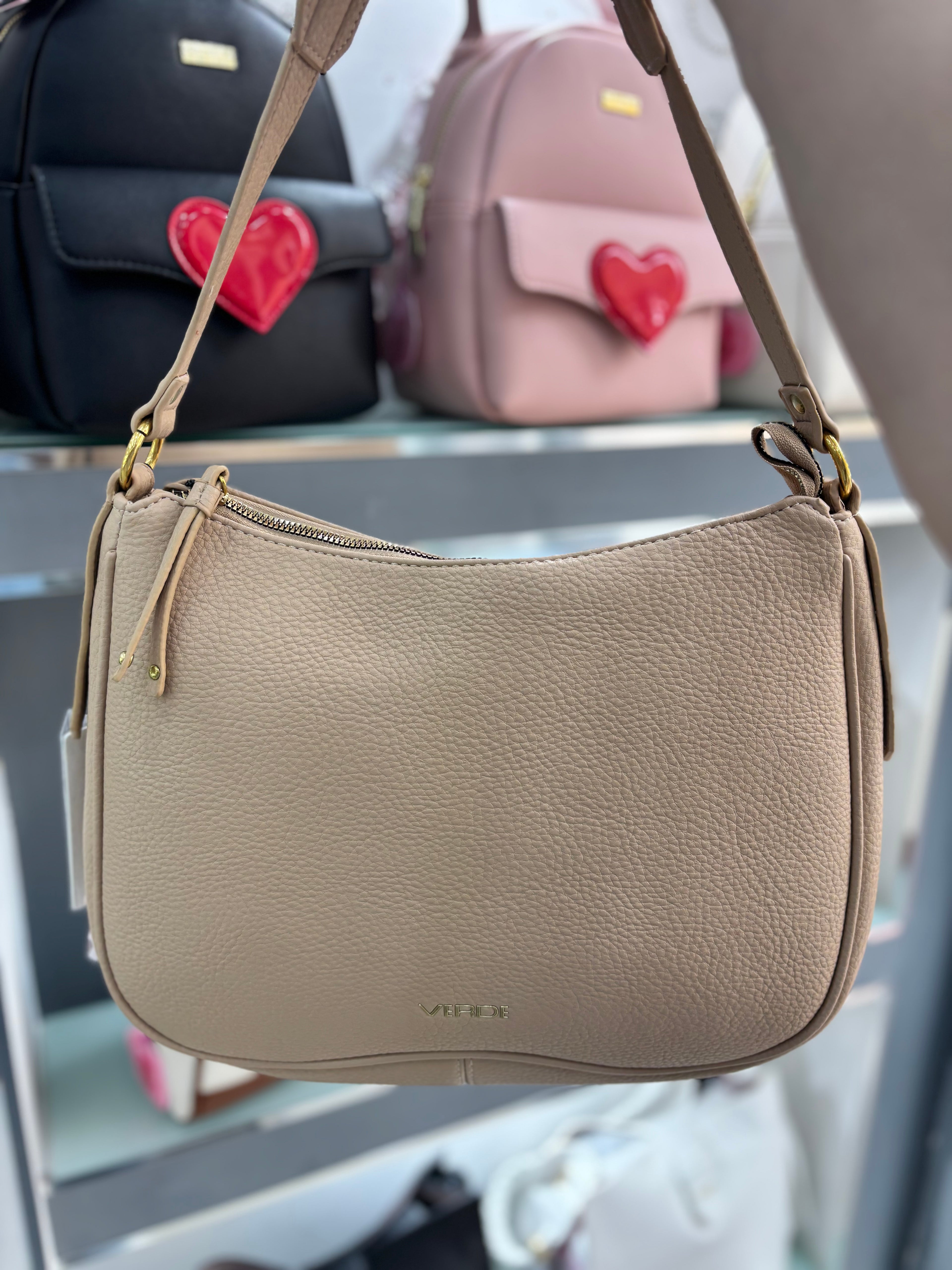 Borsa a spalla beige                           Verde
