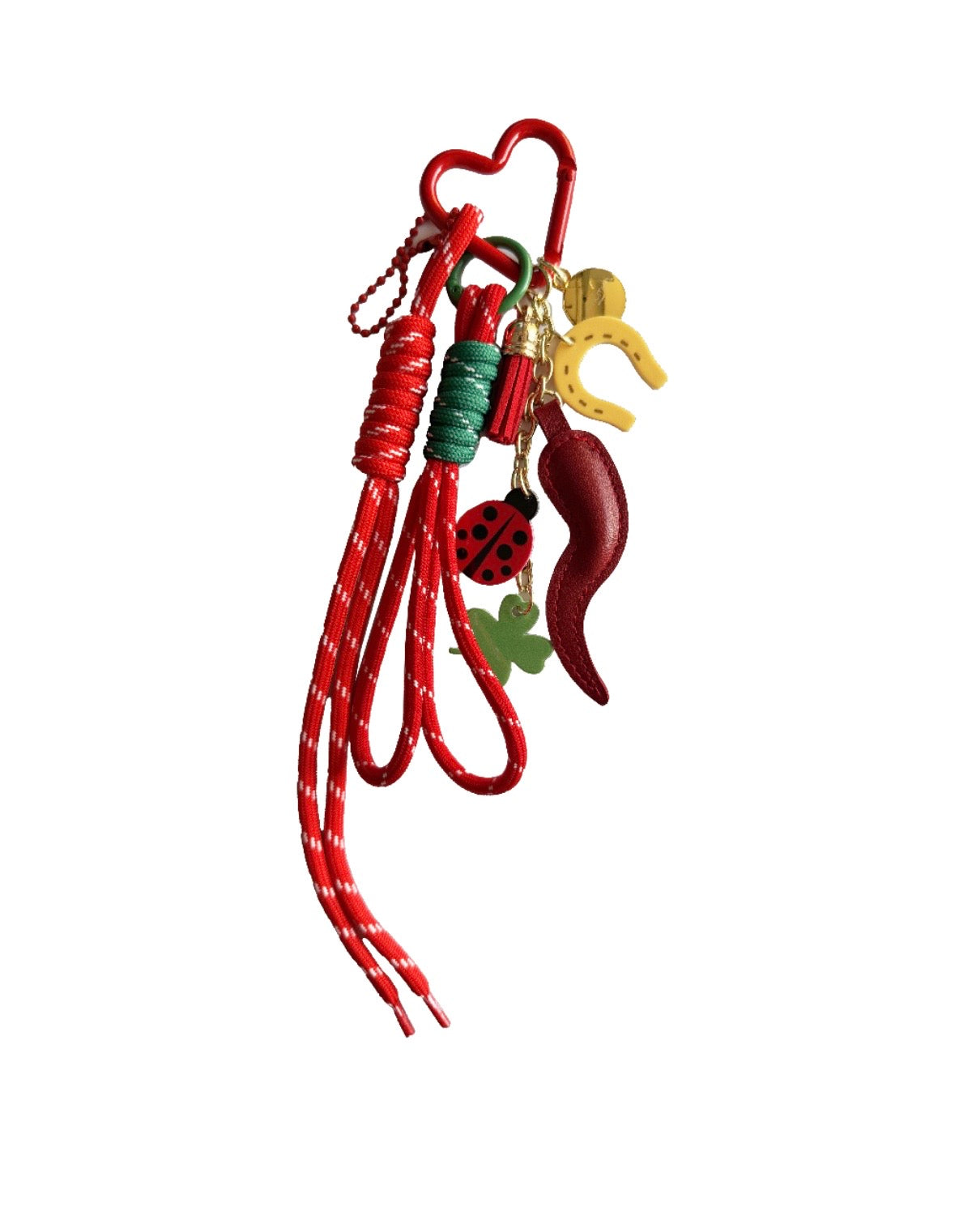 PORTACHIAVI CHARM GOOD LUCK ROSSO                                       Camomilla Milano