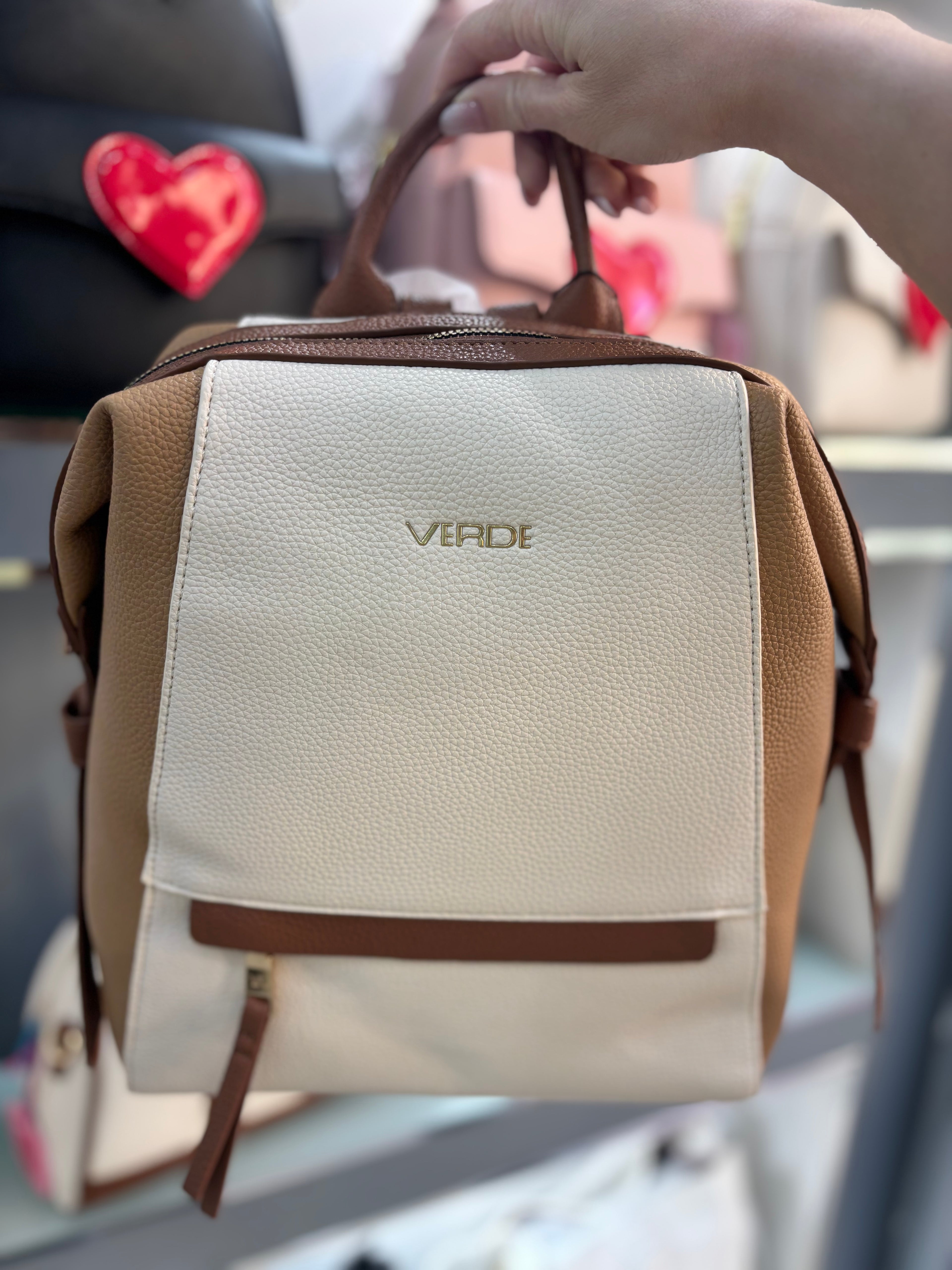 Zaino beige                                          Verde
