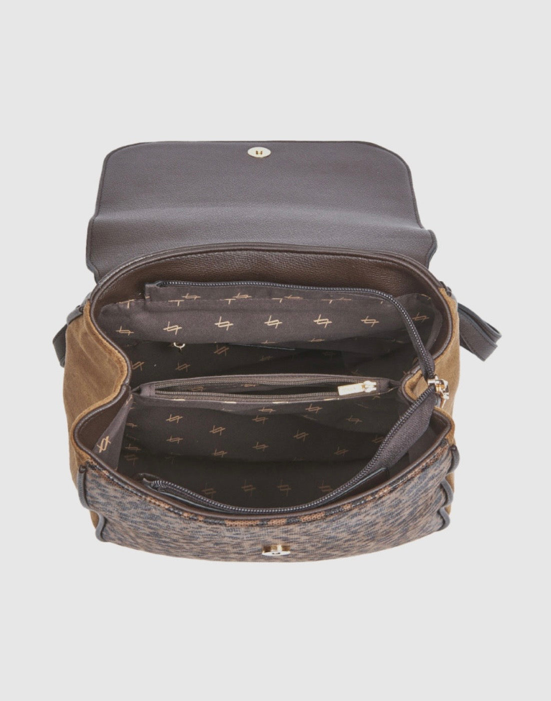 Zaino animal print                               Verde