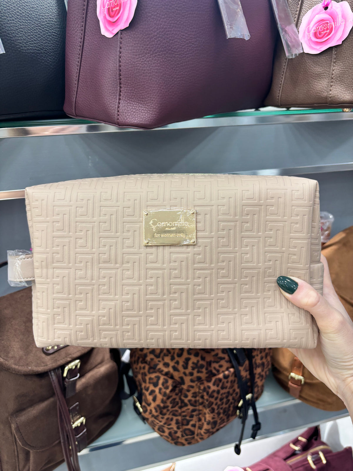 NECESSAIRE XL BEIGE                      Camomilla Milano