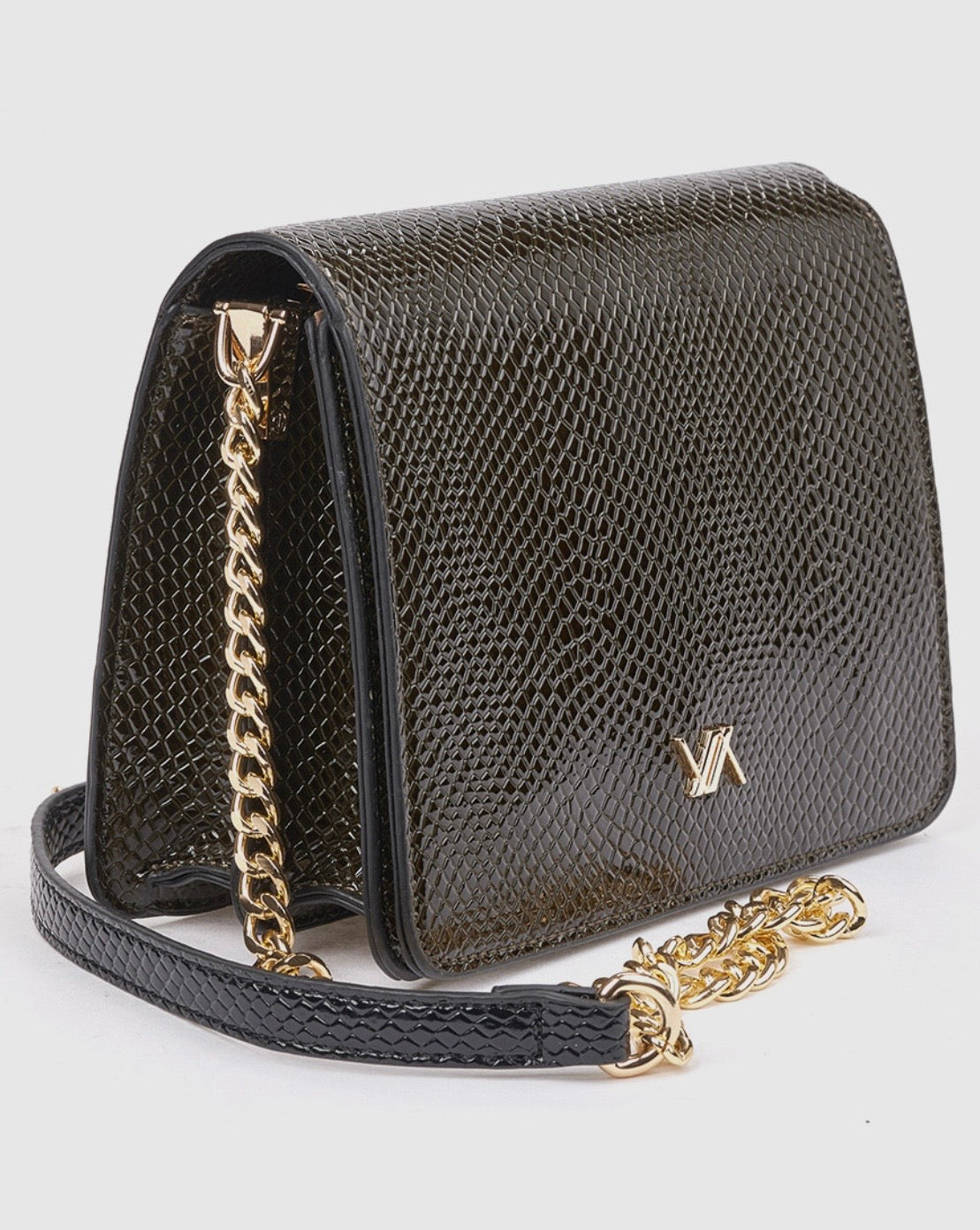 Borsa a tracolla khaki                          Verde