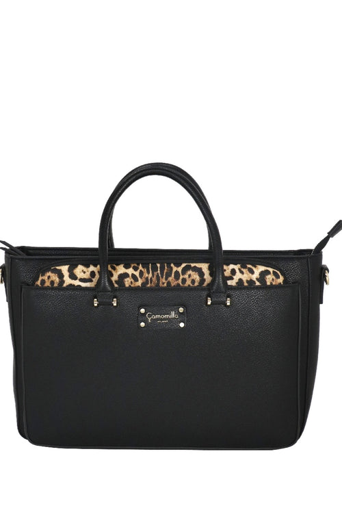BORSA A MANO CON PORTA PC NICE OFFICE NERO                             Camomilla Milano