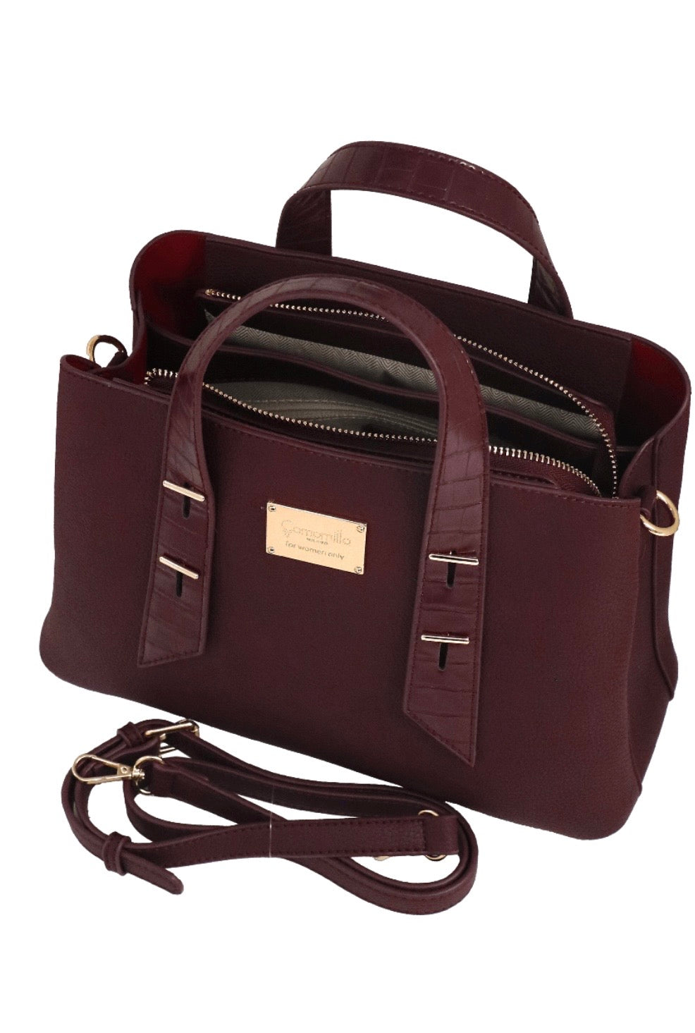 BORSA A MANO M BREE TOP BAGS BURGUNDY                                Camomilla Milano