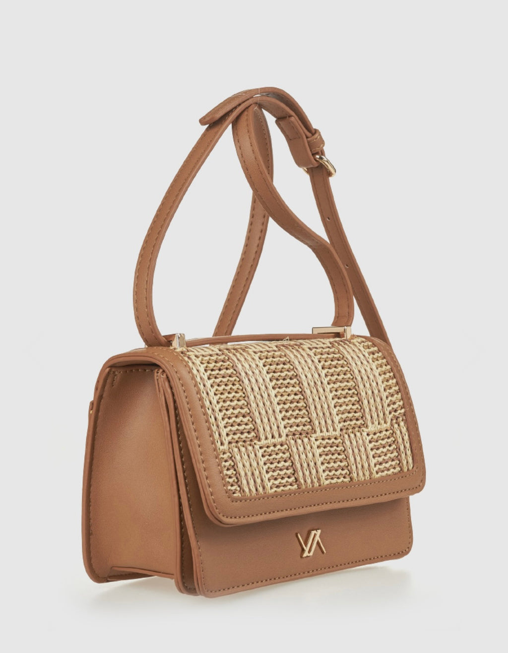 Borsa a tracolla camel                        Verde