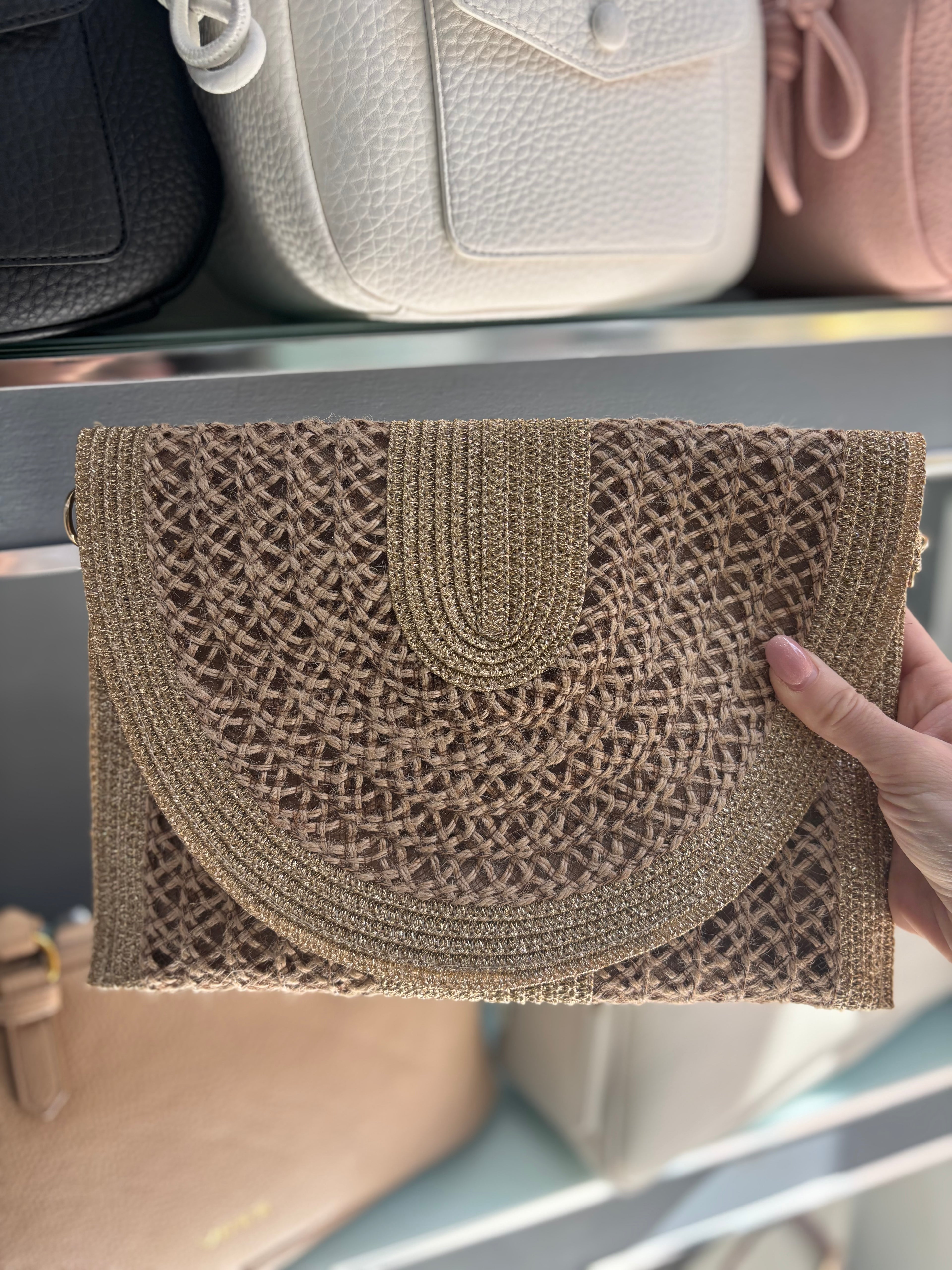 Borsa a tracolla beige                        Verde