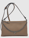Borsa a tracolla taupe                          Verde