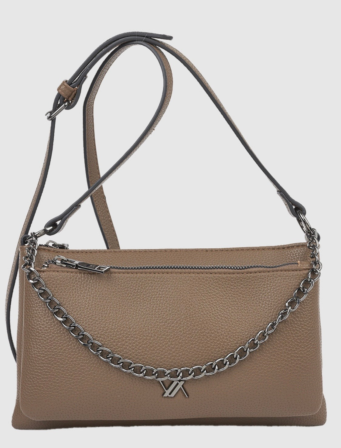 Borsa a tracolla taupe                          Verde