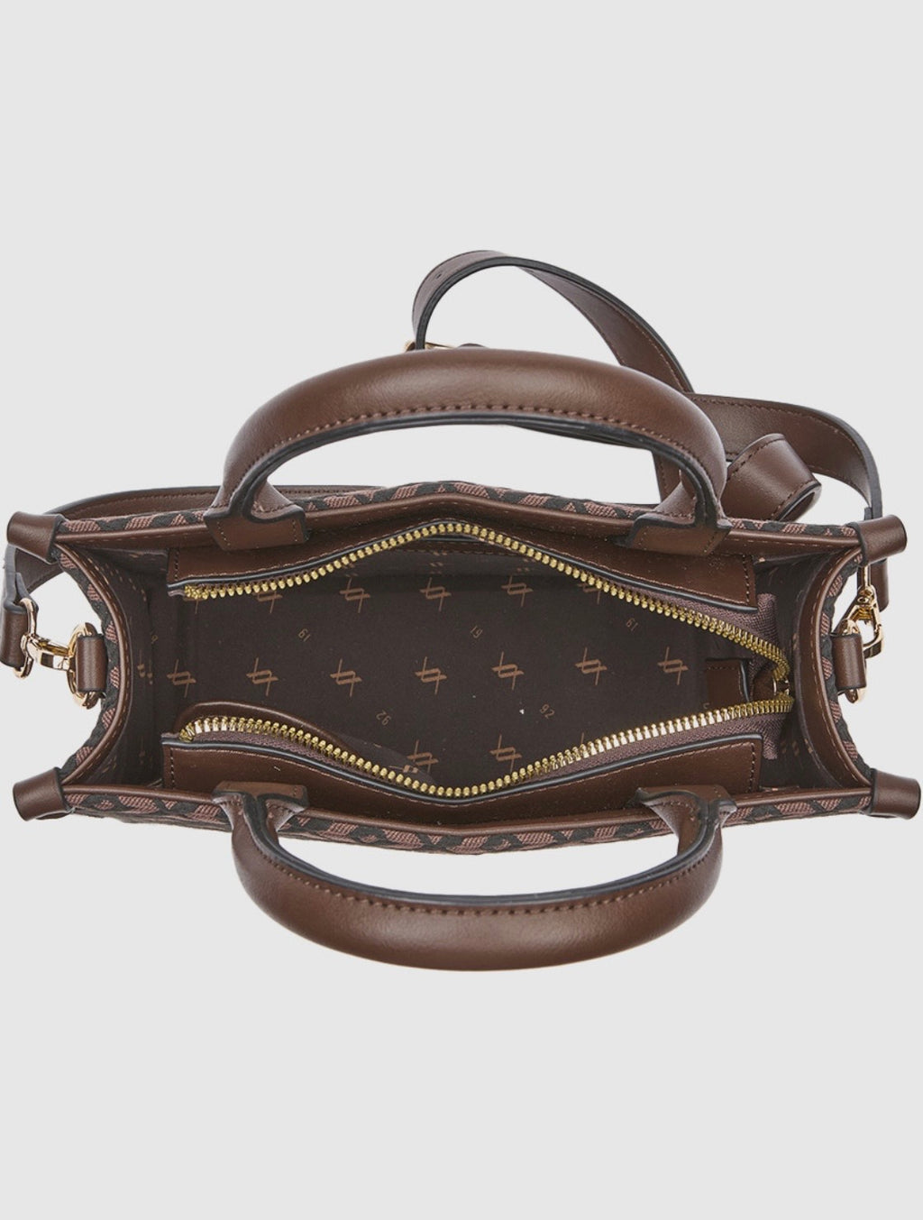 Borsa a mano con tracolla brown       Verde
