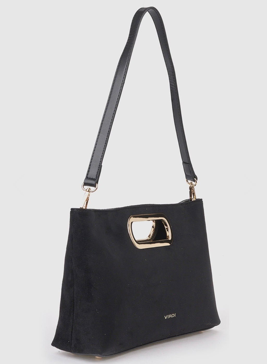 Borsa a mano con tracolla black        Verde