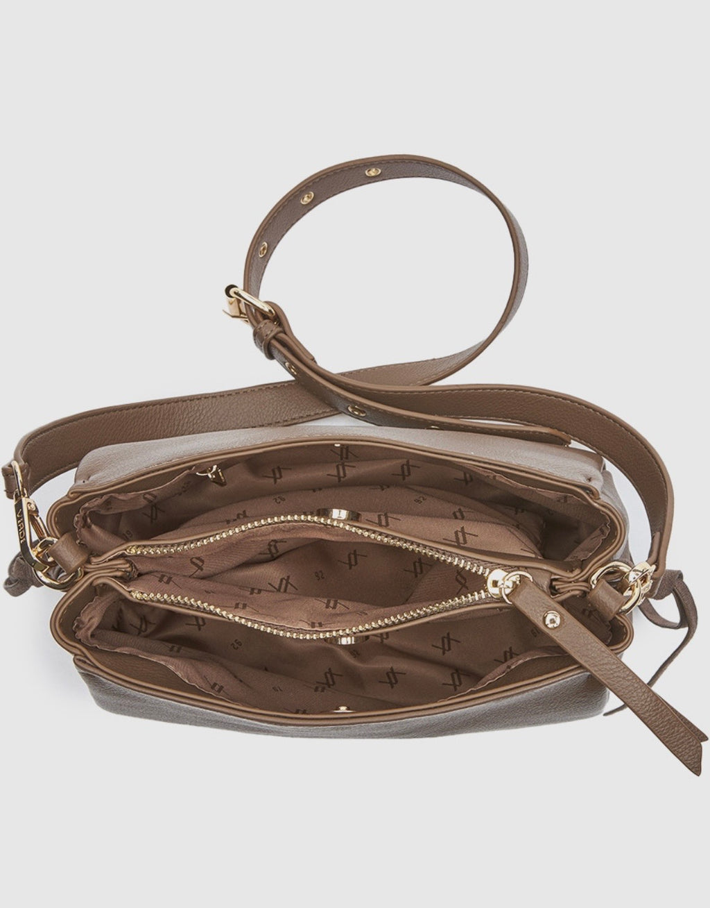Borsa a tracolla taupe                        Verde