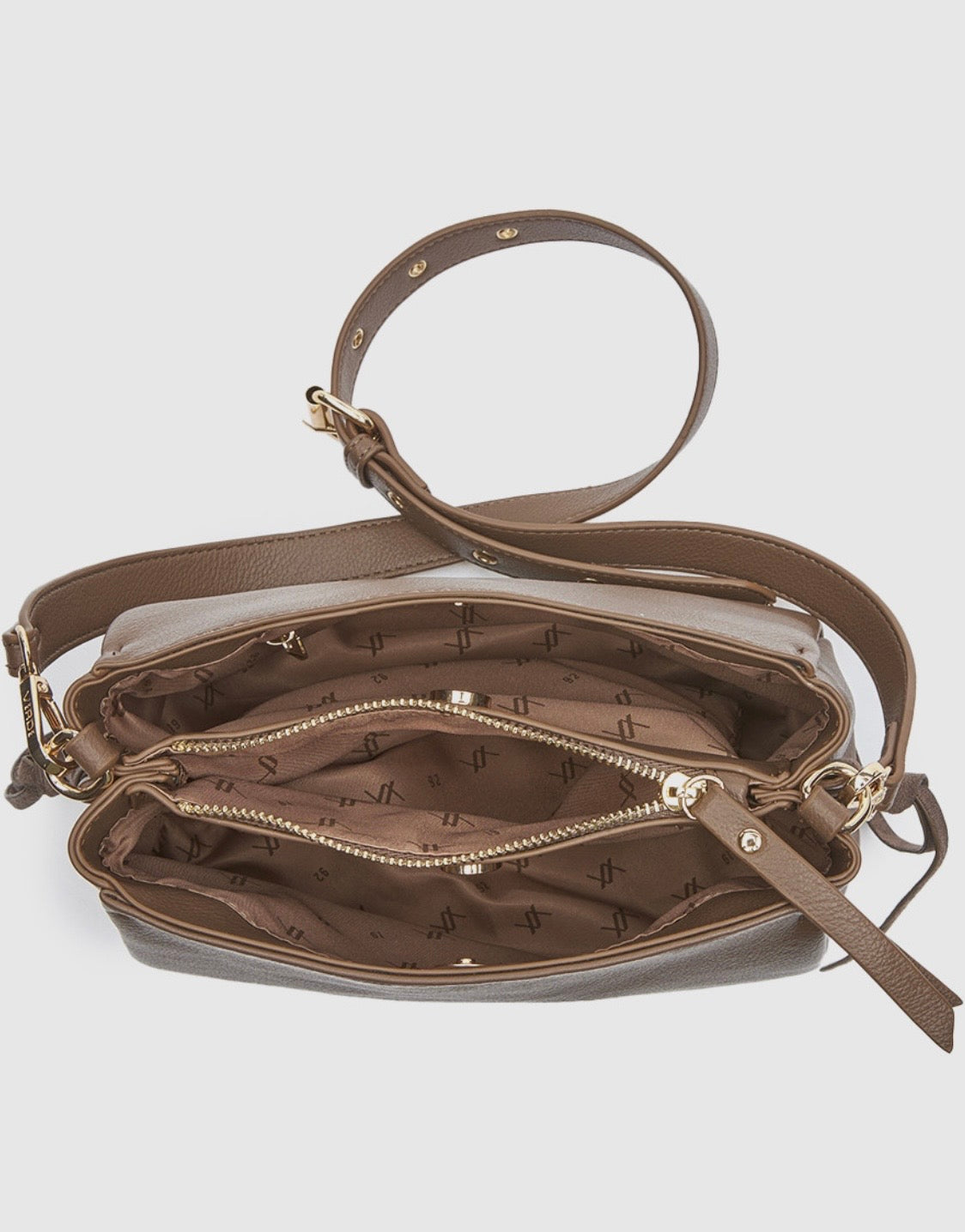 Borsa a tracolla taupe                        Verde