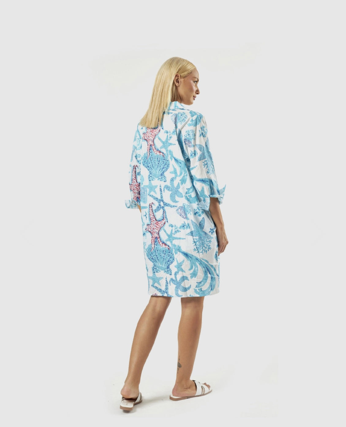 Abito Chemise aqua                           Verde