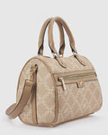 Borsa bauletto a tracolla nude           Verde